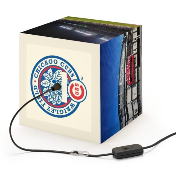 Chicago Cubs Wrigley Field Light Cube Lamp - Image 3