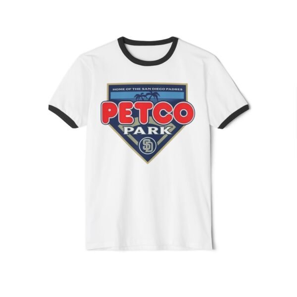 San Diego Padres Petco Park Unisex Cotton Ringer T-Shirt - Image 9