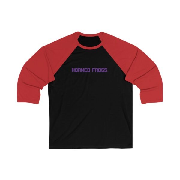 TCU Horned Frogs Unisex 3/4 Sleeve Baseball Tee - Image 7