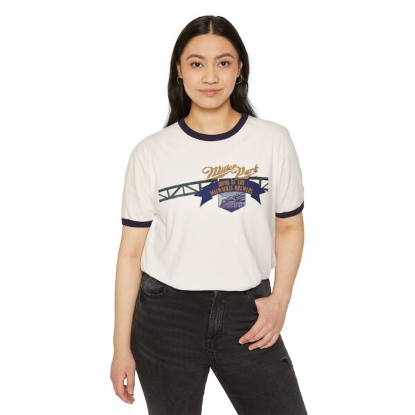 Milwaukee Brewers Miller Field Unisex Cotton Ringer T-Shirt - Image 7