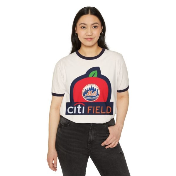 New York Mets Citi Field Unisex Cotton Ringer T-Shirt - Image 11