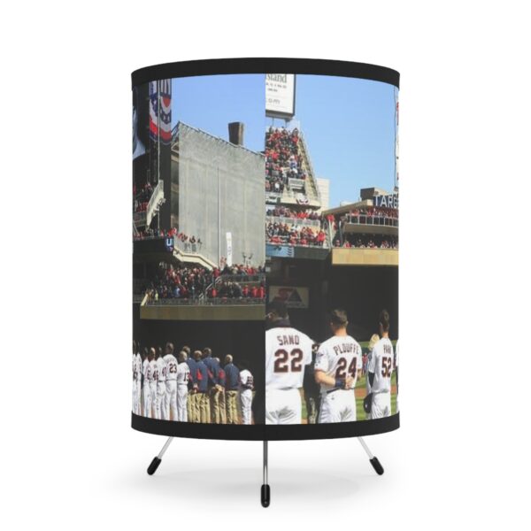 Minnesota Twins Target Field Tripod Lamp with High-Res Printed Shade, USCA plug - Image 3