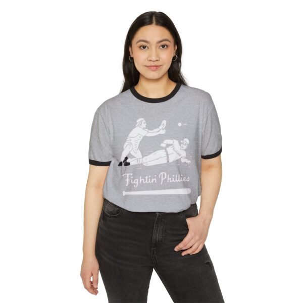 Philadelphia Phillies Unisex Cotton Ringer T-Shirt - Image 3