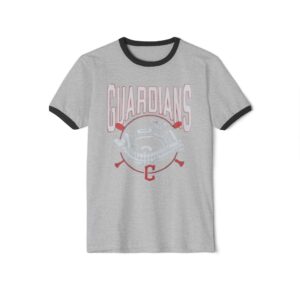 Cleveland Guardians Progressive Field Unisex Cotton Ringer T-Shirt