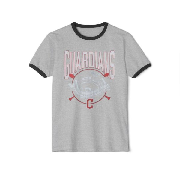 Cleveland Guardians Progressive Field Unisex Cotton Ringer T-Shirt