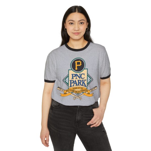 Pittsburgh Pirates PNC Park Unisex Cotton Ringer T-Shirt - Image 3