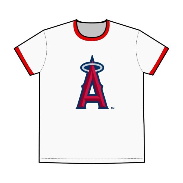 Los Angeles Angels Men's Staple Ringer Tee - Image 3