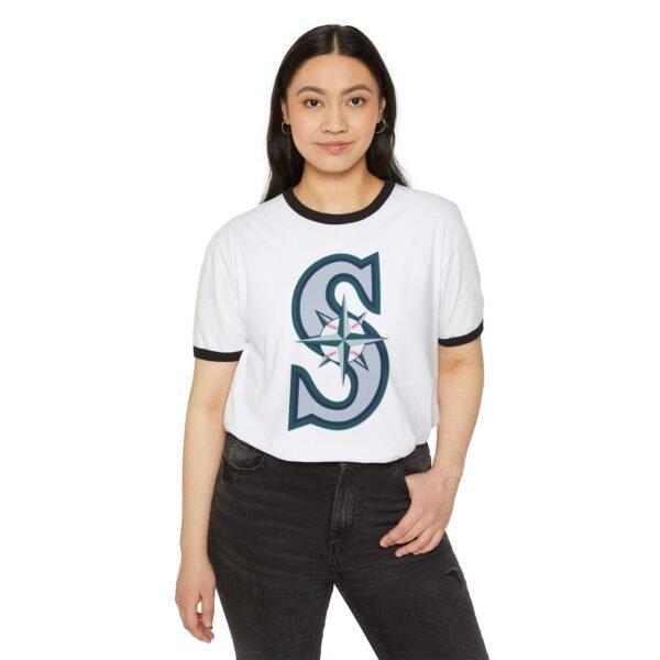 Seattle Mariners Unisex Cotton Ringer T-Shirt - Image 11