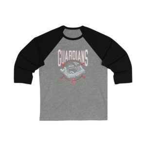 Clevland Guardians Progressive Field Unisex 34 Sleeve Baseball Tee