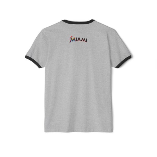 Miami Marlins Unisex Cotton Ringer T-Shirt - Image 2