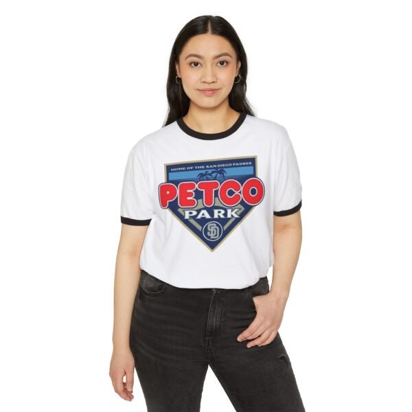 San Diego Padres Petco Park Unisex Cotton Ringer T-Shirt - Image 11