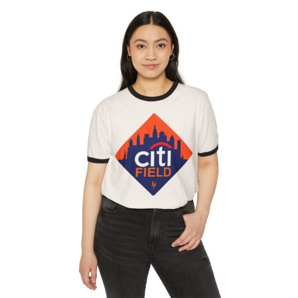 New York Mets Citi Field Unisex Cotton Ringer T-Shirt - Image 11