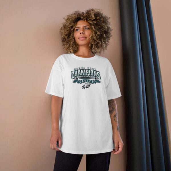 Philadelphia Eagles Super Bowl LIX Champions Champion T-Shirt - Image 4