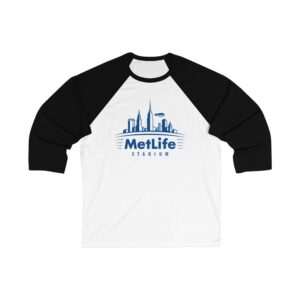 MetLife Stadium Unisex 3/4 Sleeve Baseball Tee