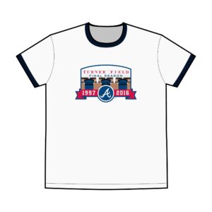 Atlanta Braves Turner Field Men's Staple Ringer Tee