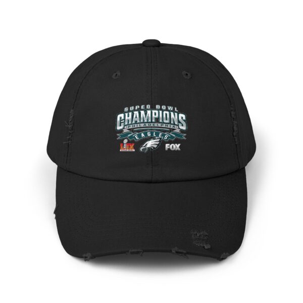 Philadelphia Eagles Super Bowl LIX Champions Unisex Distressed Cap - Image 29