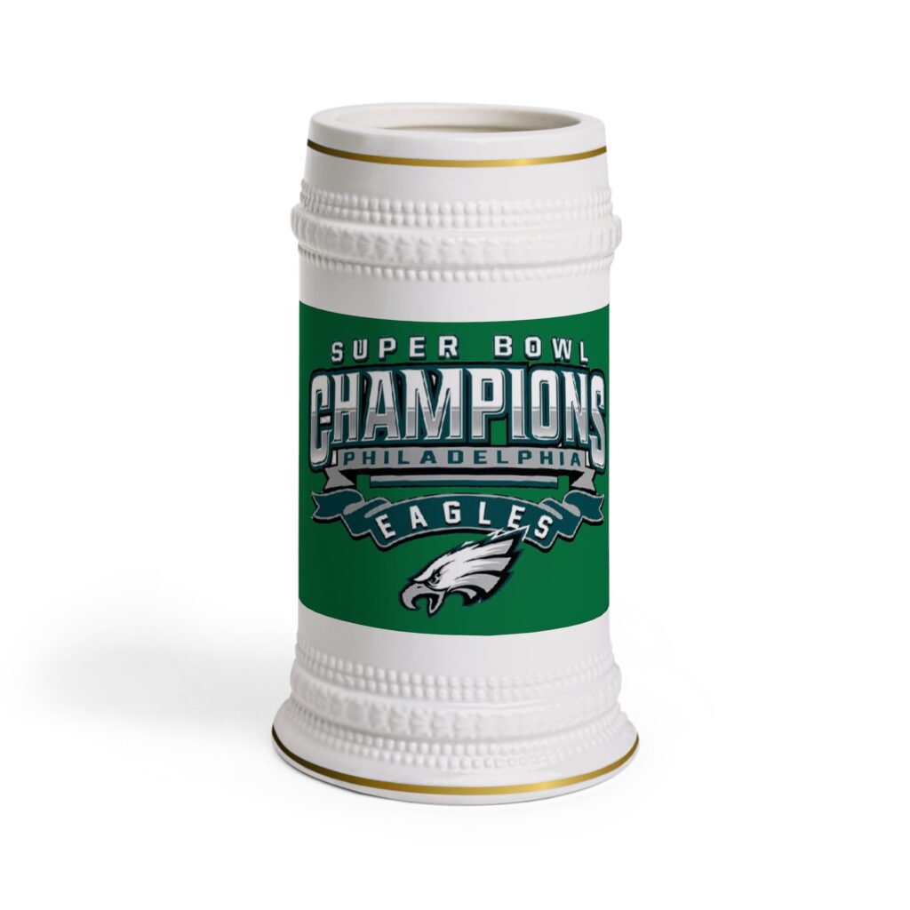 Philadelphia Eagles Super Bowl LIX Champions Beer Stein Mug – Pro Merch