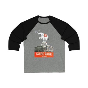Philadelphia Shibe Park / Connie Mack Stadium Unisex 34 Sleeve Baseball Tee