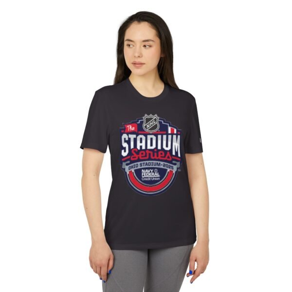 Detroit Red Wings vs Columbus Blue Jackets 2025 Stadium Series Adidas Unisex Sport T-shirt - Image 7