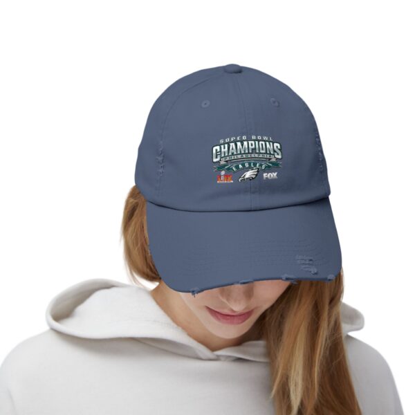 Philadelphia Eagles Super Bowl LIX Champions Unisex Distressed Cap - Image 24