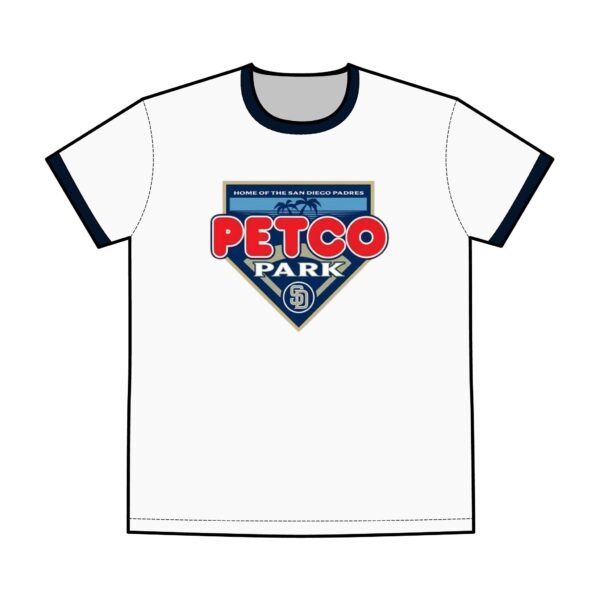San Diego Padres Petco Park Men's Staple Ringer Tee - Image 5