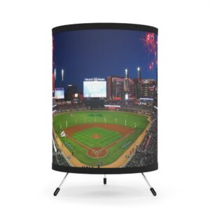 Atlanta Braves Truist Park Tripod Lamp with High-Res Printed Shade, USCA plug