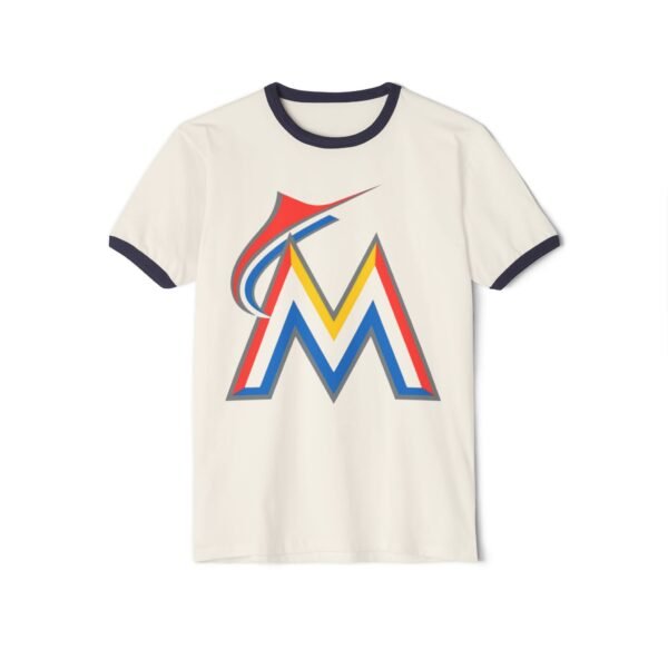 Miami Marlins Unisex Cotton Ringer T-Shirt - Image 5
