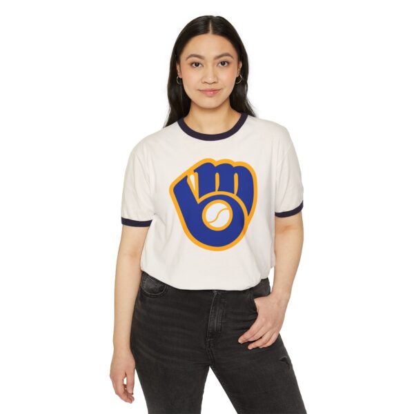 Milwaukee Brewers Unisex Cotton Ringer T-Shirt - Image 7