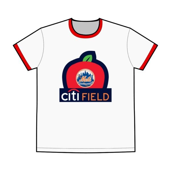 New York Mets Citi Field Men's Staple Ringer Tee - Image 3