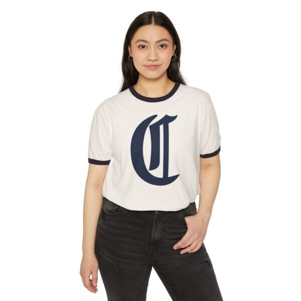 Chicago Cubs Unisex Cotton Ringer T-Shirt - Image 3