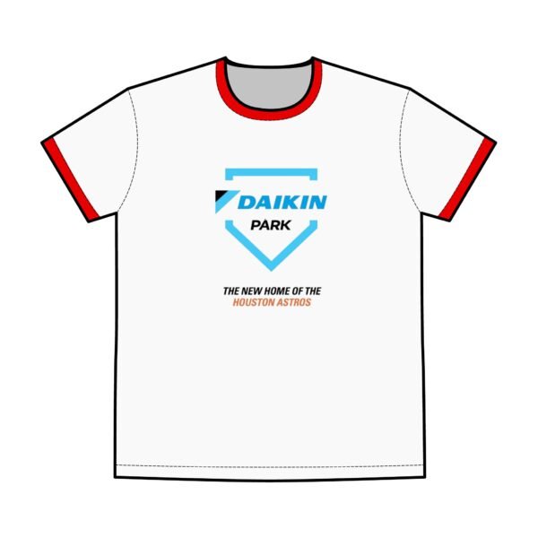Houston Astros Daikin Park Men's Staple Ringer Tee - Image 3