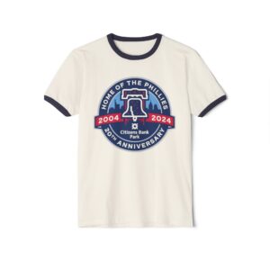 Philadelphia Phillies Citizens Bank Park Unisex Cotton Ringer T-Shirt
