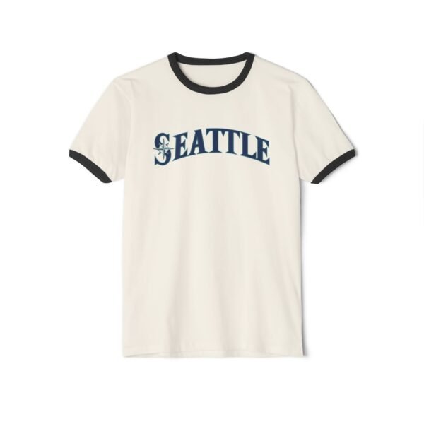 Seattle Mariners Unisex Cotton Ringer T-Shirt - Image 5