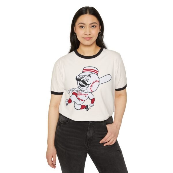 Cincinnati Reds Unisex Cotton Ringer T-Shirt - Image 7