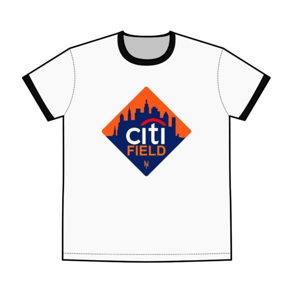 New York Mets Citi Field Men's Staple Ringer Tee - Image 5