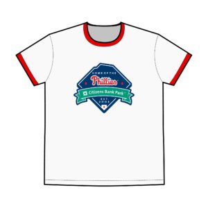 Philadelphia Phillies Citizens Bank Park Men's Staple Ringer Tee