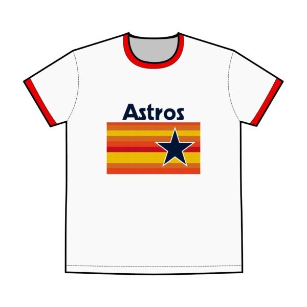Houston Astros Men's Staple Ringer Tee - Image 3