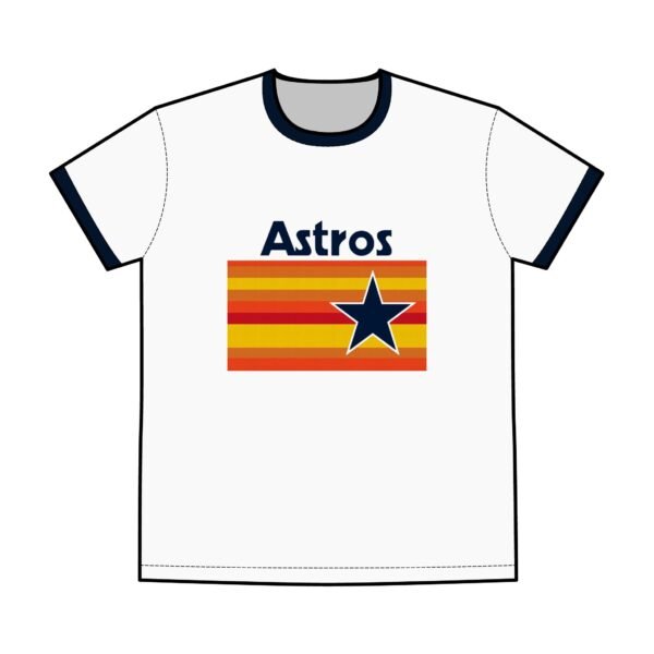 Houston Astros Men's Staple Ringer Tee - Image 5