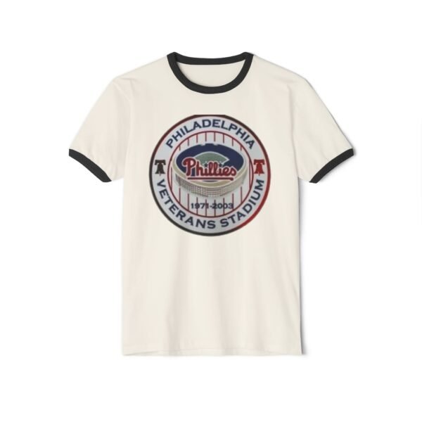 Philadelphia Phillies Veterans Stadium Unisex Cotton Ringer T-Shirt - Image 5