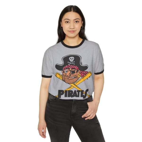 Pittsburgh Pirates Unisex Cotton Ringer T-Shirt - Image 3