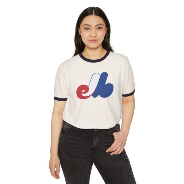 Montreal Expos Unisex Cotton Ringer T-Shirt - Image 3