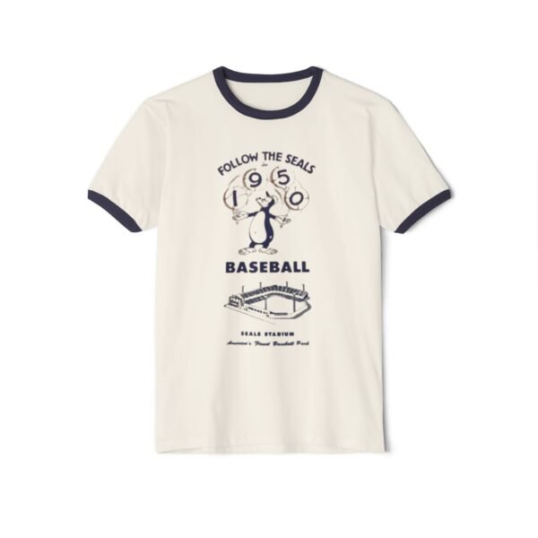 San Francisco Seals Seal Stadium Unisex Cotton Ringer T-Shirt