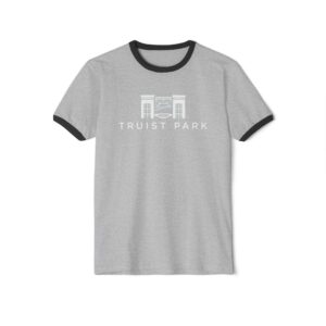 Atlanta Braves Truist Park Unisex Cotton Ringer T-Shirt