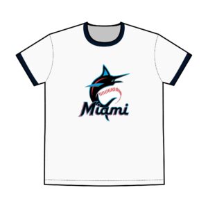 Miami Marlins Men's Staple Ringer Tee