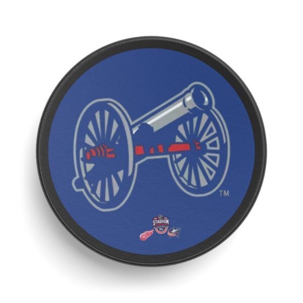 Detroit Red Wings vs Columbus Blue Jackets 2025 Stadium Series Hockey Puck