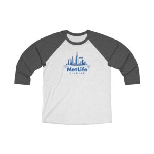 MetLife Stadium Unisex Tri-Blend 3/4 Raglan Tee