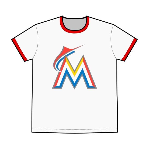 Miami Marlins Men's Staple Ringer Tee
