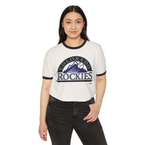 Colorado Rockies Unisex Cotton Ringer T-Shirt - Image 3