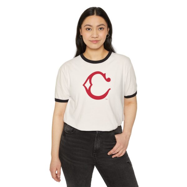 Cincinnati Reds Unisex Cotton Ringer T-Shirt - Image 7