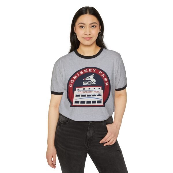 Chicago White Sox Comiskey Park Unisex Cotton Ringer T-Shirt - Image 3